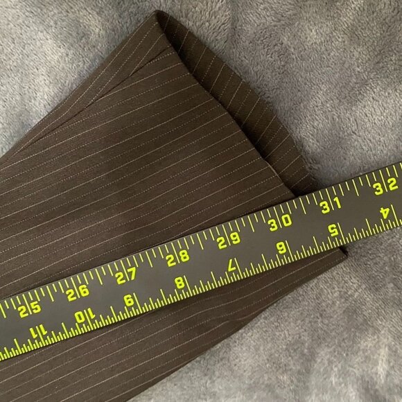 Oscar De La Renta Mens Suit Blazer Jacket Size 40S Wool Pinstripe Three-Button - Picture 9 of 16